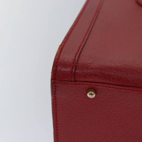 GUCCI Bamboo Hand Bag Leather Red 002 1186 0260 Auth ep4665 - Picture 9 of 16